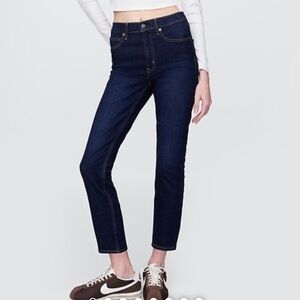 GAP High Rise Vintage Slim Dark Indigo Wash Women's Jeans